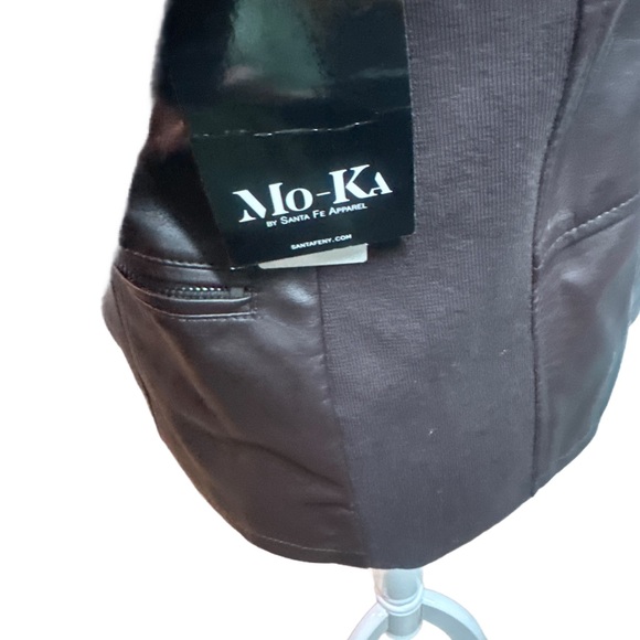 Mo-Ka Women's Faux Leather Jacket in Twilight Plum - Picture 2 of 6